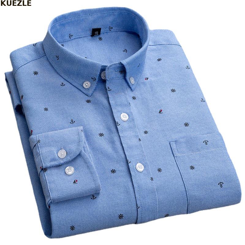 2022 New Mens Striped Dress Shirt Long Sleeve Cotton Business Casual Male Social Dress Shirts Flannel Button Up Longsleeve 5XL